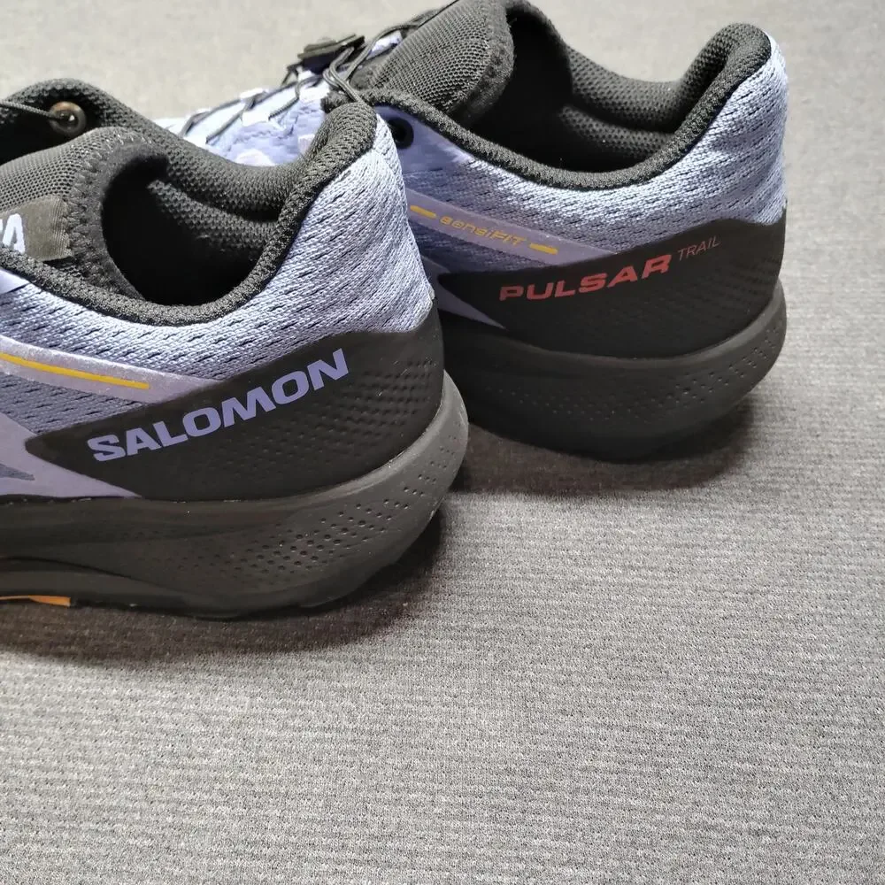 Salomon Pulsar Trail Running Shoes Womens 10 Lavender Black Quicklace